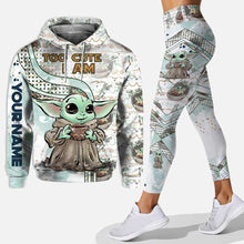 Load image into Gallery viewer, Personalized Too Cute I Am Hoodie and Leggings Set for Kids
