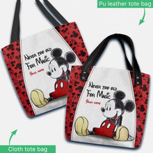 Load image into Gallery viewer, Personalized Mickey Mouse Tote Bag with Custom Name for Mom