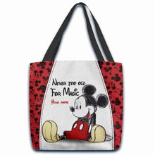 Load image into Gallery viewer, Personalized Mickey Mouse Tote Bag with Custom Name for Mom