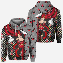 Load image into Gallery viewer, Personalized Minnie Mouse Ears Hoodie & Leggings Set Gift for Kids