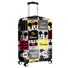 Load image into Gallery viewer, Personalized Mickey Mouse Luggage Cover with Custom Names for Travel Lovers
