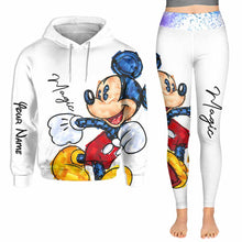 Load image into Gallery viewer, Personalized Hoodie and Leggings Set with Magic Mouse Design for Kids