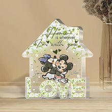 Load image into Gallery viewer, Personalized Love Home Acrylic Plaque Custom Name Gift for Couples