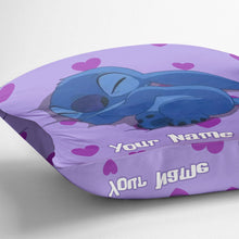 Load image into Gallery viewer, Personalized Ohana Throw Pillow with Custom Name Gift for Kids