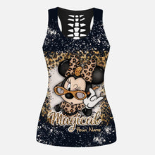 Load image into Gallery viewer, Personalized Magic Mouse Ears Hollow Tank Top & Leggings Gift
