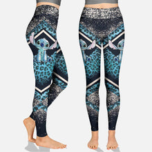 Load image into Gallery viewer, Personalized Ohana Hollow Tank Top & Leggings Set for Women