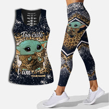 Load image into Gallery viewer, Personalized Hollow Tank Top & Leggings Cute Character Gift