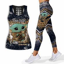 Load image into Gallery viewer, Personalized Hollow Tank Top & Leggings Cute Character Gift