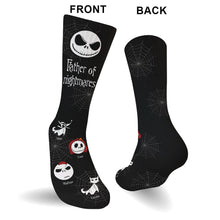 Load image into Gallery viewer, Personalized Father of Nightmares Socks Custom Name Gift for Dad