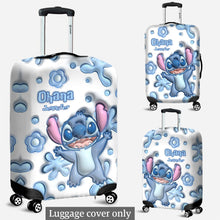 Load image into Gallery viewer, Personalized Ohana Luggage Cover Custom Name Travel Gift
