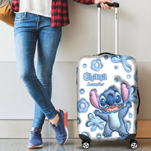 Load image into Gallery viewer, Personalized Ohana Luggage Cover Custom Name Travel Gift