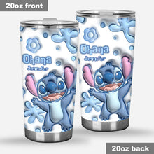 Load image into Gallery viewer, Personalized Ohana Tumbler - Custom 3D Drinkware for Family