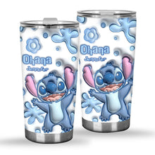 Load image into Gallery viewer, Personalized Ohana Tumbler - Custom 3D Drinkware for Family