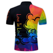 Load image into Gallery viewer, Personalized LGBT Support Polo Shirt Custom Name Gift