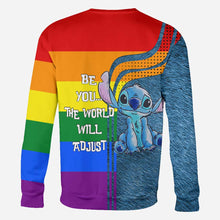 Load image into Gallery viewer, Personalized Rainbow LGBT Support All Over T-Shirt for Pride
