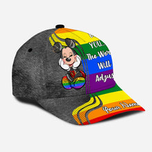 Load image into Gallery viewer, Personalized LGBT Support Classic Cap Custom Name Pride Gift