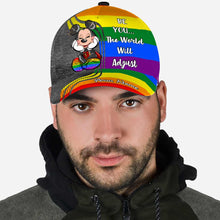 Load image into Gallery viewer, Personalized LGBT Support Classic Cap Custom Name Pride Gift