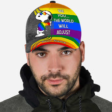 Load image into Gallery viewer, Personalized Rainbow Classic Cap Custom Name LGBT Support Gift