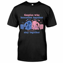 Load image into Gallery viewer, Personalized Baecation Couple T-Shirt and Hoodie Custom Names Gift