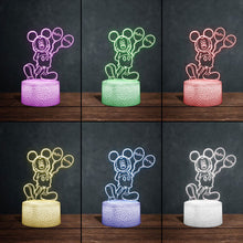 Load image into Gallery viewer, Personalized Mouse Shaped LED Plaque Light Base Gift for Kids