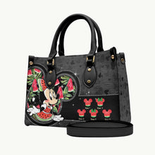 Load image into Gallery viewer, Personalized Grandma Leather Handbag with Watermelon Design Gift for Mom