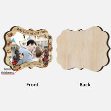 Load image into Gallery viewer, Personalized Layered Wood Christmas Ornament with Photo Frame for Couples