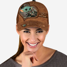 Load image into Gallery viewer, Personalized Classic Cap Cute Baby Yoda Custom Name Gift for Kids