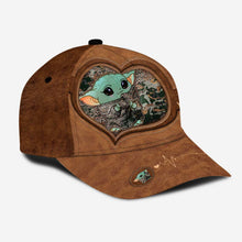 Load image into Gallery viewer, Personalized Classic Cap Cute Baby Yoda Custom Name Gift for Kids
