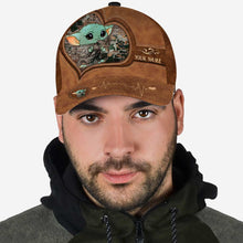 Load image into Gallery viewer, Personalized Classic Cap Cute Baby Yoda Custom Name Gift for Kids