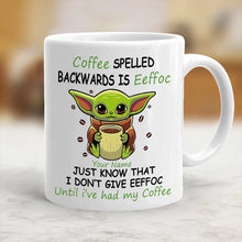 Load image into Gallery viewer, Personalized Coffee Mug with Funny Eeffoc Design for Mom/Dad