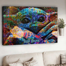 Load image into Gallery viewer, Personalized Cute Baby Canvas Print Custom Name Gift for Baby Shower