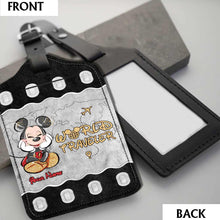 Load image into Gallery viewer, Personalized Leather Luggage Tag Travel Gift for Kids