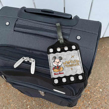 Load image into Gallery viewer, Personalized Leather Luggage Tag Travel Gift for Kids