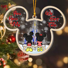Load image into Gallery viewer, Personalized Christmas Mouse Layers Mix Ornament Custom Names Gift for Couples