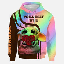 Load image into Gallery viewer, Personalized Yoda Best Wife Hoodie & Leggings Set Gift
