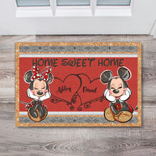Load image into Gallery viewer, Personalized Mouse Doormat with Names Cute Home Decor Gift
