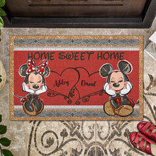 Load image into Gallery viewer, Personalized Mouse Doormat with Names Cute Home Decor Gift