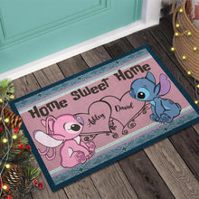 Load image into Gallery viewer, Personalized Doormat Home Sweet Home Gift for Couple
