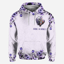 Load image into Gallery viewer, Personalized All Over Hoodie Couple Gift I'm Yours Custom Names
