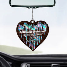 Load image into Gallery viewer, Personalized Heart Couple Car Ornament Custom Names Gift