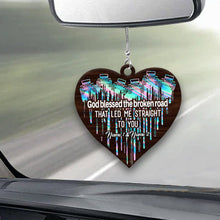 Load image into Gallery viewer, Personalized Heart Couple Car Ornament Custom Names Gift