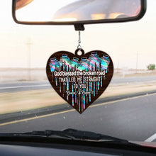 Load image into Gallery viewer, Personalized Heart Couple Car Ornament Custom Names Gift