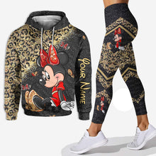 Load image into Gallery viewer, Personalized Minnie Mouse Hoodie and Leggings Set for Kids