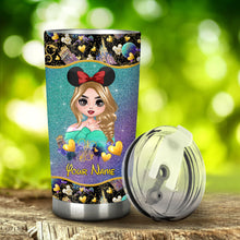 Load image into Gallery viewer, Personalized Glitter Tumbler Custom Name Magical Girl Gift