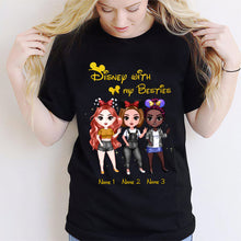 Load image into Gallery viewer, Personalized Disney Besties T-shirt & Hoodie Custom Names Gift