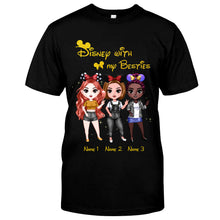 Load image into Gallery viewer, Personalized Disney Besties T-shirt & Hoodie Custom Names Gift
