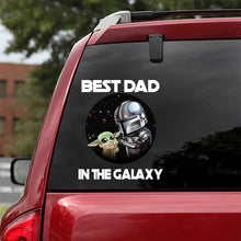 Load image into Gallery viewer, Personalized Best Dad In The Galaxy Decal Gift for Father's Day