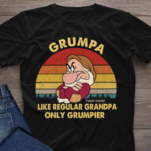 Load image into Gallery viewer, Personalized Grumpa T-shirt and Hoodie Gift for Dad