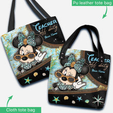 Load image into Gallery viewer, Personalized Teacher Tote Bag Cute Minnie Mouse Design Gift