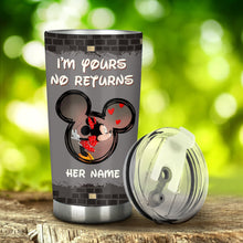 Load image into Gallery viewer, Personalized Mickey Mouse Tumbler with Custom Names Gift for Couples